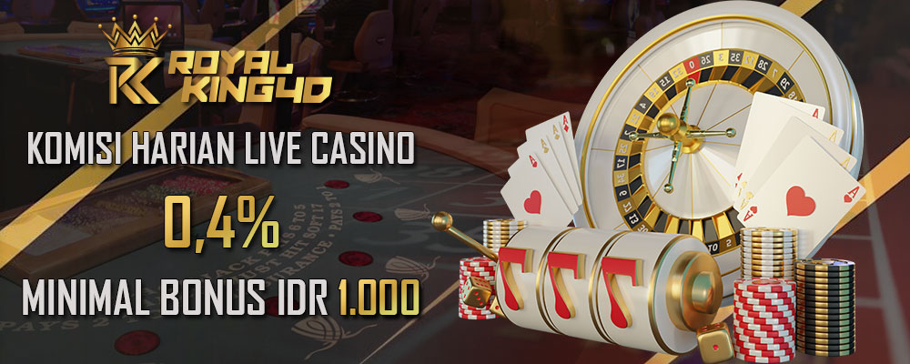 Komisi Harian Live Casino 0,4%